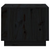 Stolik kawowy, czarny, 120x50x40,5 cm, lite drewno sosnowe