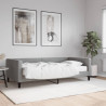Sofa z materacem do spania, jasnoszara, 100x200 cm, tkanina