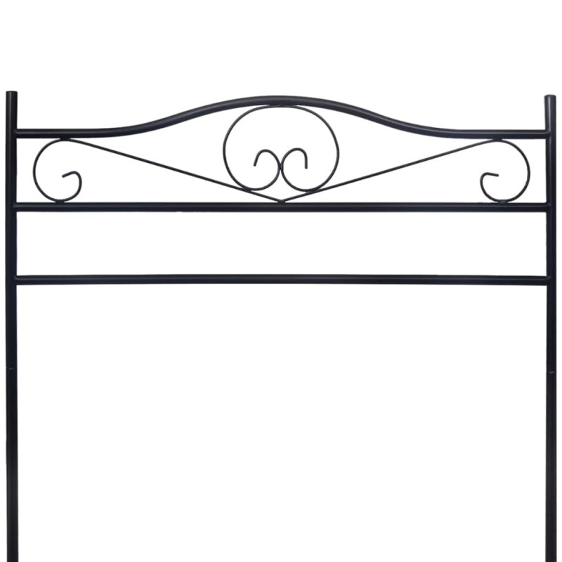 Wieszak na ubrania ze stali, czarny