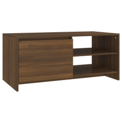 Stolik kawowy, brązowy dąb 102x50x45 cm materiał drewnopochodny
