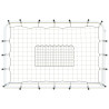 Rebounder do piłki nożnej, biało-czarny, 184x61x123 cm, stal/PE