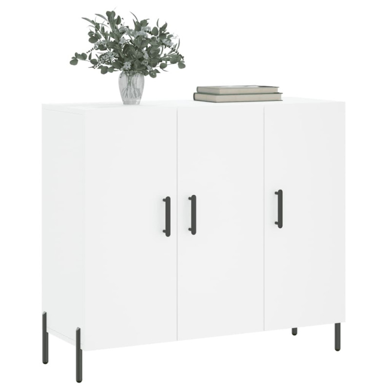 Szafka, biała, 90x34x80 cm, materiał drewnopochodny