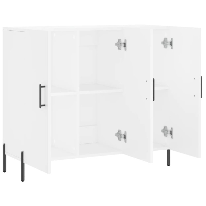 Szafka, biała, 90x34x80 cm, materiał drewnopochodny