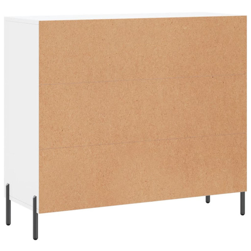 Szafka, biała, 90x34x80 cm, materiał drewnopochodny