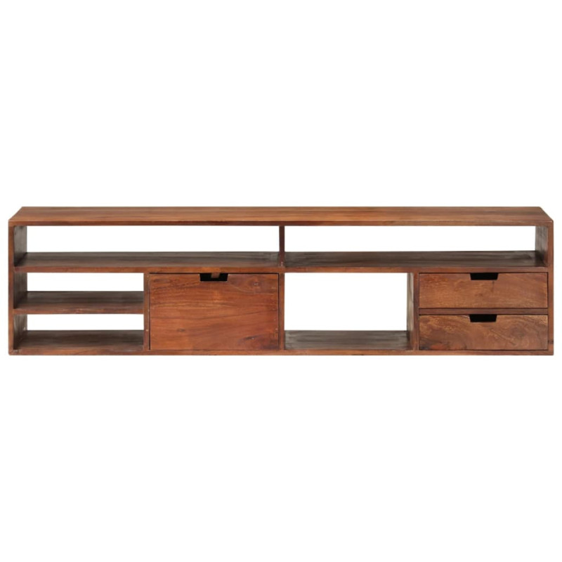 Szafka pod TV, 140x30x35 cm, lite drewno akacjowe