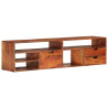 Szafka pod TV, 140x30x35 cm, lite drewno akacjowe
