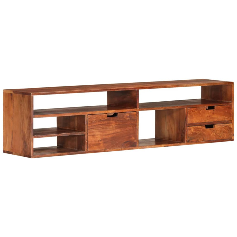 Szafka pod TV, 140x30x35 cm, lite drewno akacjowe