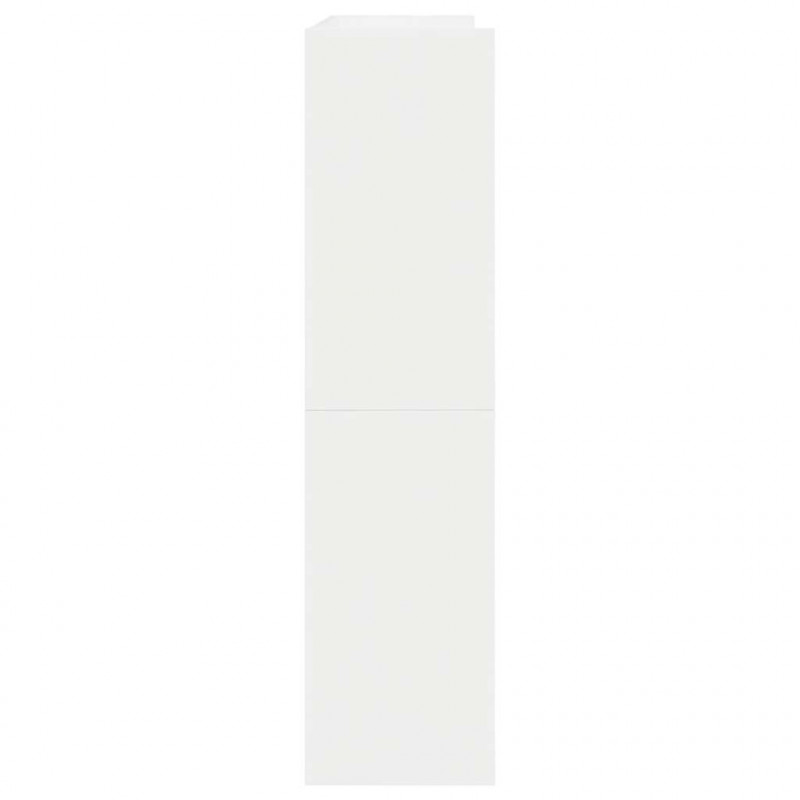 Półka na buty, biała, 80x25x61,5 cm, materiał drewnopochodny