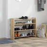 Półka na buty, dąb sonoma 80x25x61,5cm, materiał drewnopochodny