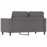 2-osobowa sofa, szary, 120 cm, sztuczna skóra