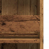 Stolik barowy ze schowkiem, stare drewno, 102x50x103,5 cm