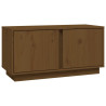 Szafka pod TV, miodowy brąz, 80x35x40,5 cm, lite drewno sosnowe