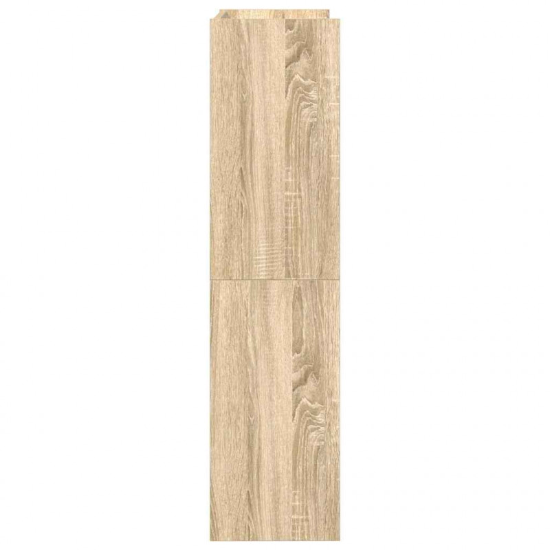 Półka na buty, dąb sonoma 60x25x100 cm, materiał drewnopochodny