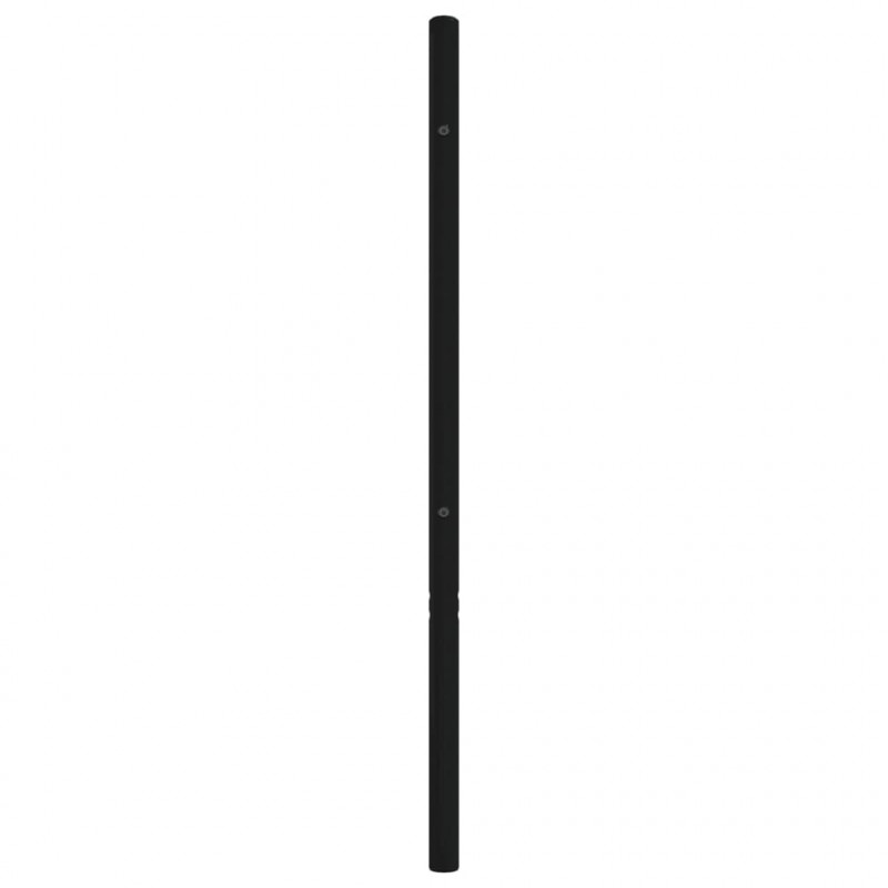 Metalowe wezgłowie, czarne, 120 cm