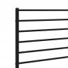 Metalowe wezgłowie, czarne, 120 cm