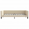 Sofa rozsuwana, kremowa, 90x200 cm, tkanina