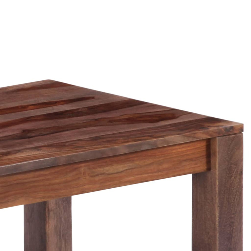 Stolik kawowy, szary, 110x50x35 cm, lite drewno