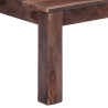 Stolik kawowy, szary, 110x50x35 cm, lite drewno