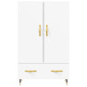 Wysoka szafka, biała, 69,5x31x115 cm, materiał drewnopochodny