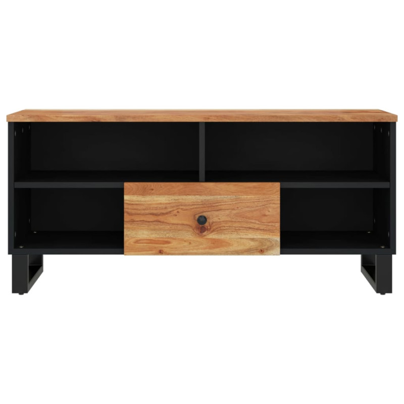 Szafka RTV, 100x33x46 cm, akacja i materiał drewnopochodny