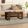 Stolik kawowy, brązowy dąb 102x55x45 cm materiał drewnopochodny