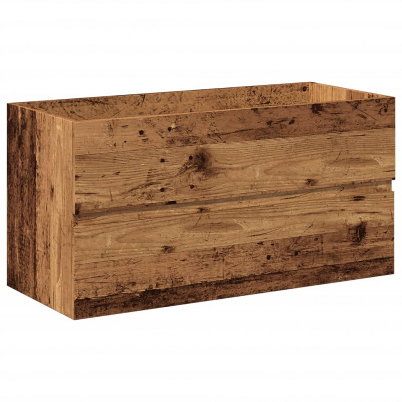 Szafka z umywalką, stare drewno, 91x39,5x49 cm