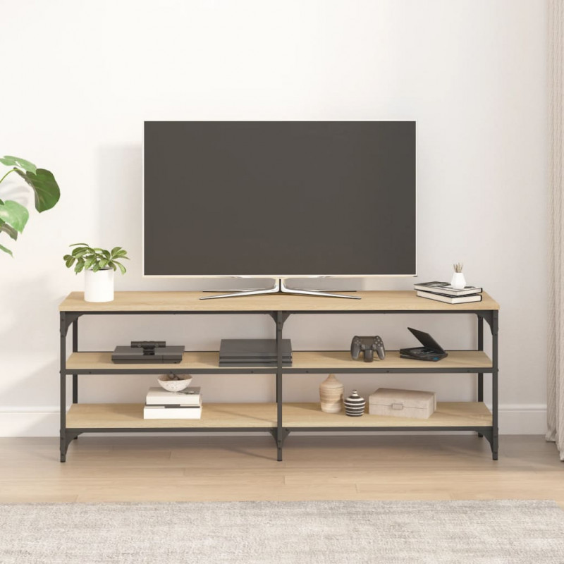 Szafka pod TV, dąb sonoma, 140x30x50cm, materiał drewnopochodny
