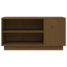 Szafka pod TV, miodowy brąz, 80x35x40,5 cm, lite drewno sosnowe