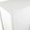 Szafa 3-drzwiowa Hill, biała, 127x50x170 cm, lita sosna