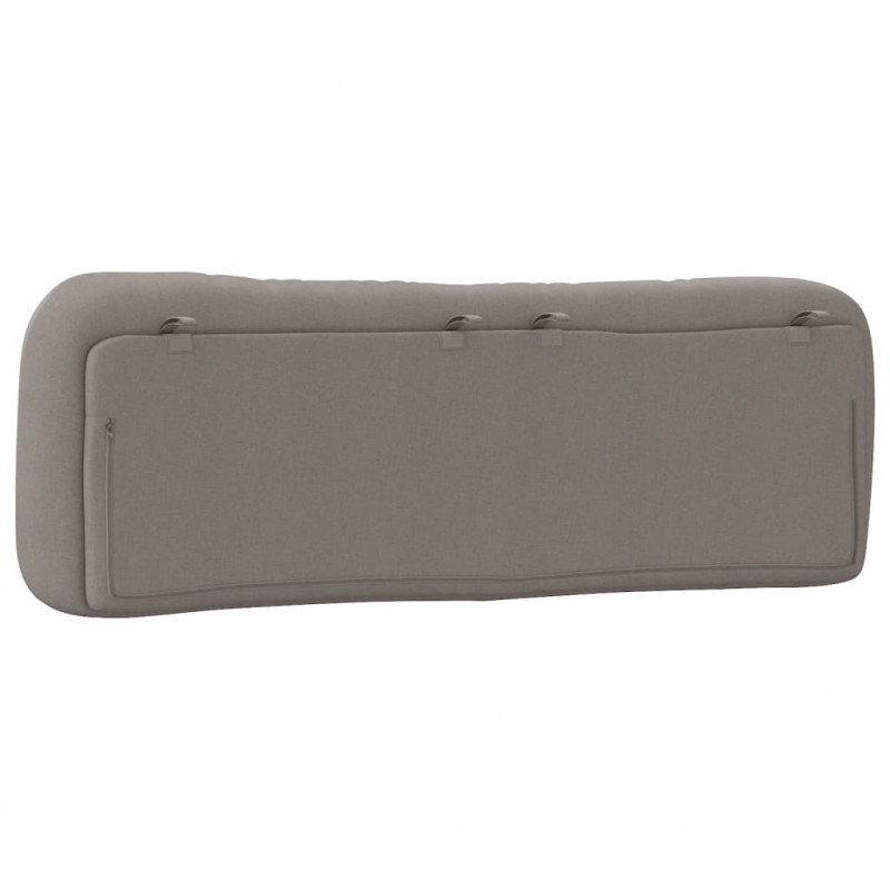 Poduszka na wezgłowie, kolor taupe, 160 cm, tkanina