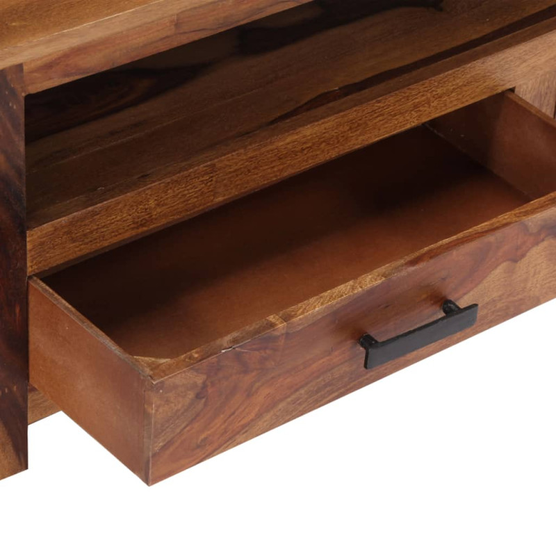 Szafka pod TV, 118x30x40 cm, lite drewno