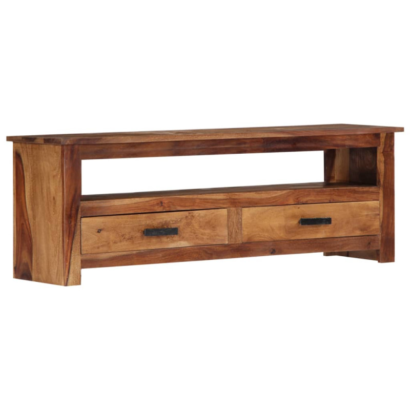 Szafka pod TV, 118x30x40 cm, lite drewno
