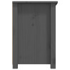 Szafka pod telewizor, szara, 79x35x52 cm, lite drewno sosnowe