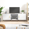 Szafka pod TV, biała, 150x30x50 cm, materiał drewnopochodny