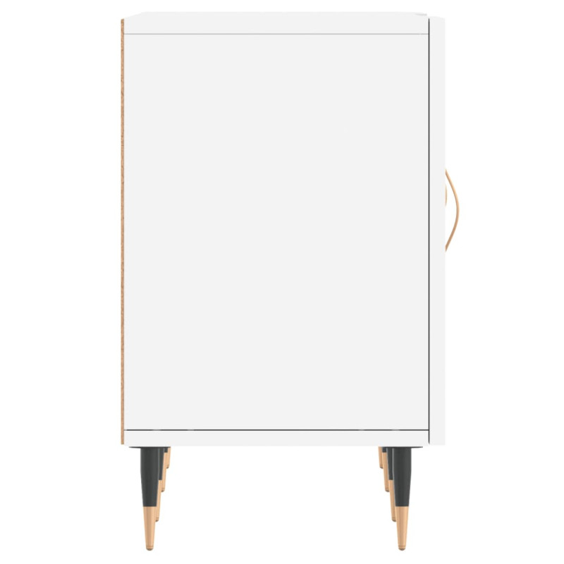 Szafka pod TV, biała, 150x30x50 cm, materiał drewnopochodny