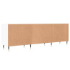 Szafka pod TV, biała, 150x30x50 cm, materiał drewnopochodny