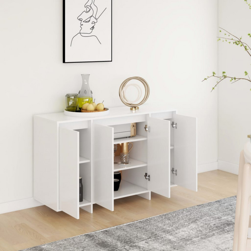 Szafka, biała, 120x41x75 cm, materiał drewnopochodny