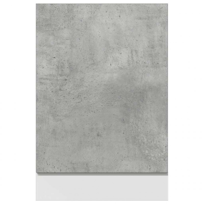 Panel do zabudowy zmywarki, szarość betonu, 45x3x67 cm
