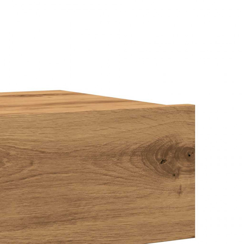 Szafki pod TV z LED, 2 szt., dąb artisan, 60x35x15,5 cm