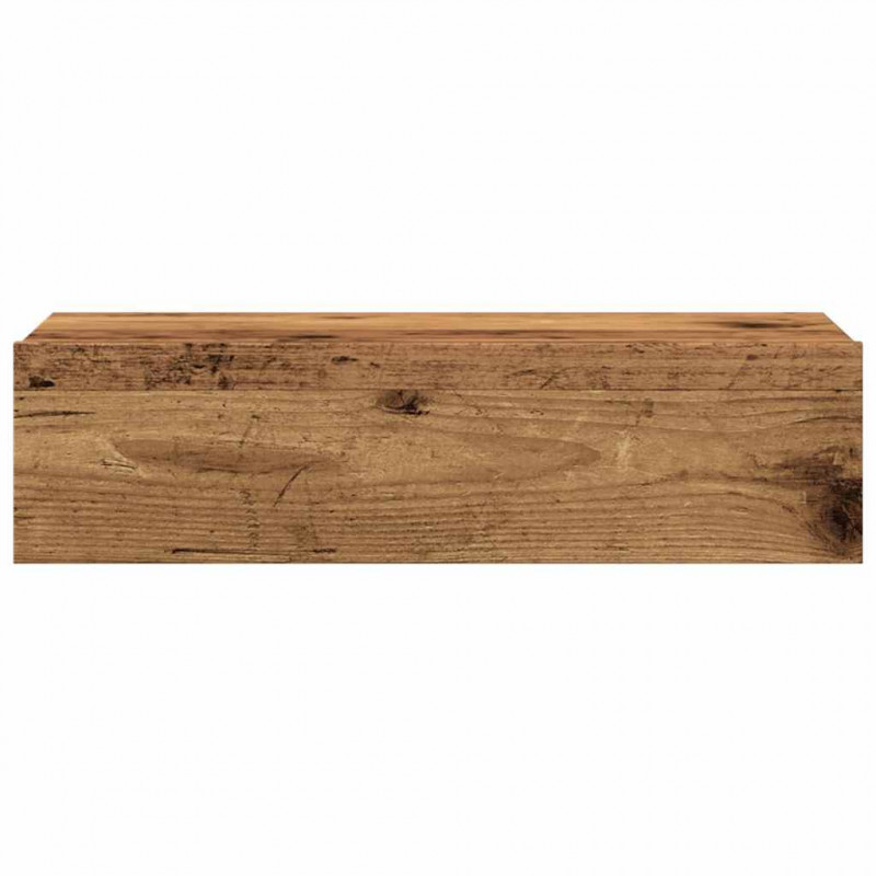 Szafki telewizyjne z LED, 2 szt., stare drewno, 60x35x15,5 cm