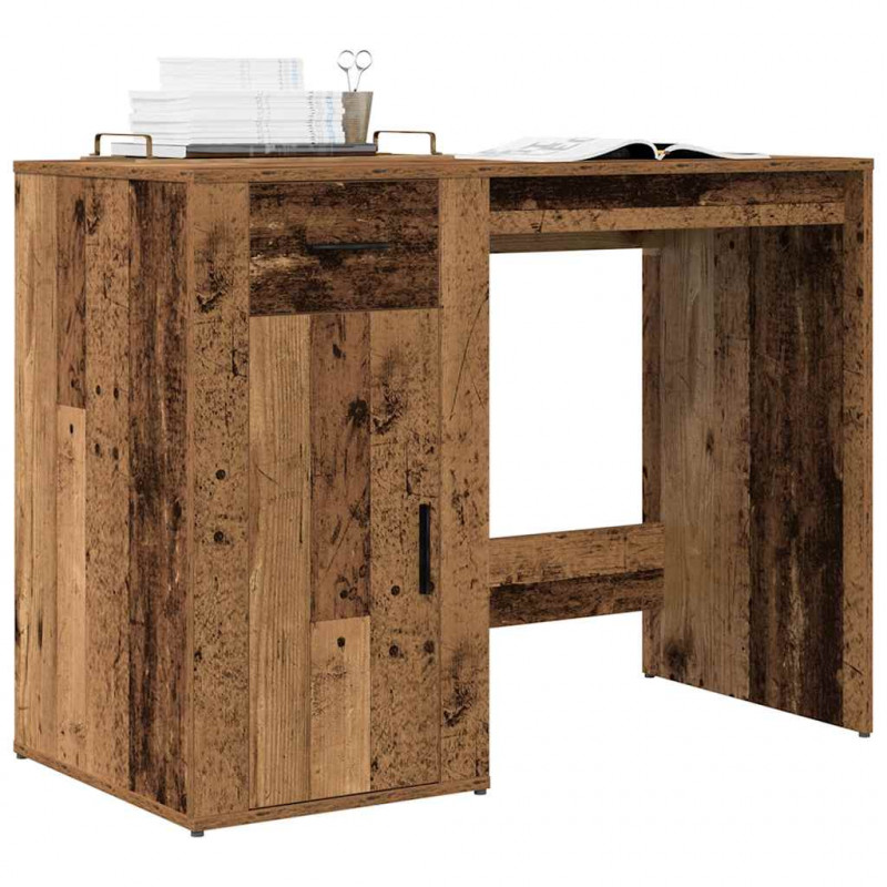 Biurko, stare drewno, 100x49x75 cm, materiał drewnopochodny