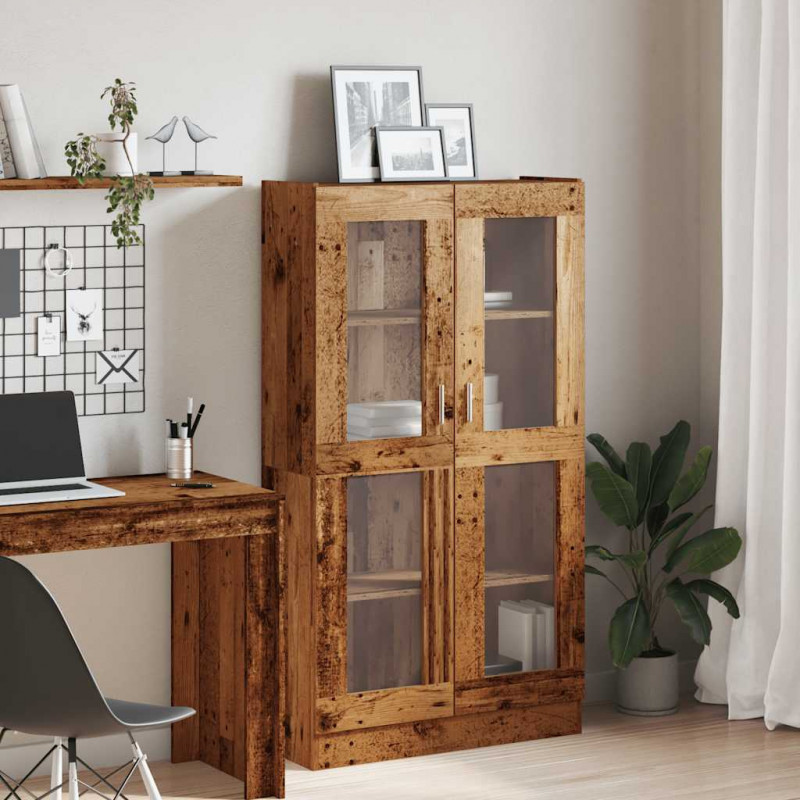 Szafka, stare drewno, 82,5x30,5x150 cm, materiał drewnopochodny