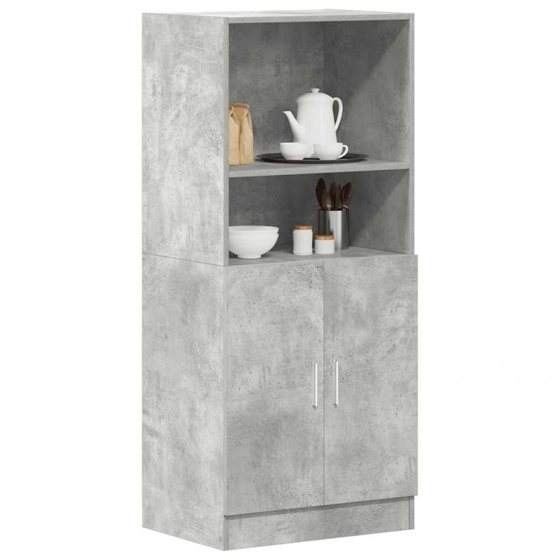 Szafka kuchenna, szarość betonu, 57x41,5x131,5 cm