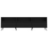 Szafka pod TV, czarna, 150x30x44,5 cm, materiał drewnopochodny
