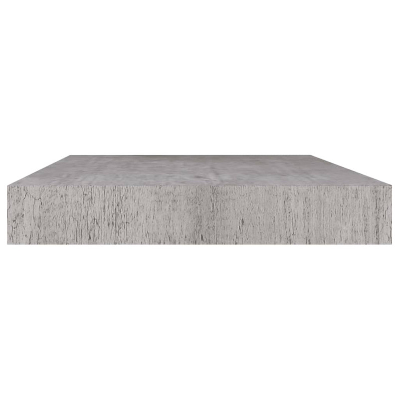 Półka ścienna, szarość betonu, 50x23x3,8 cm, MDF