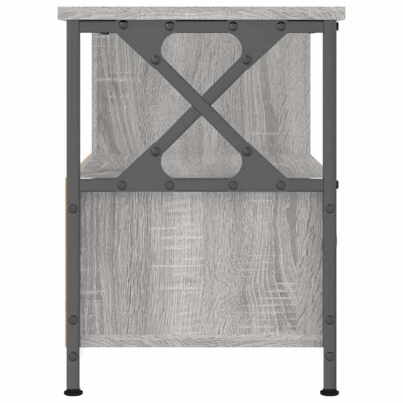 Szafka pod telewizor, szary dąb sonoma, 90x33x45 cm