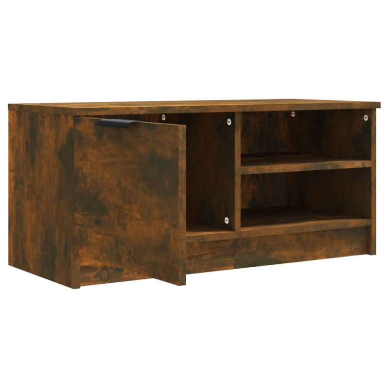 Szafka pod telewizor, przydymiony dąb, 80x35x36,5 cm