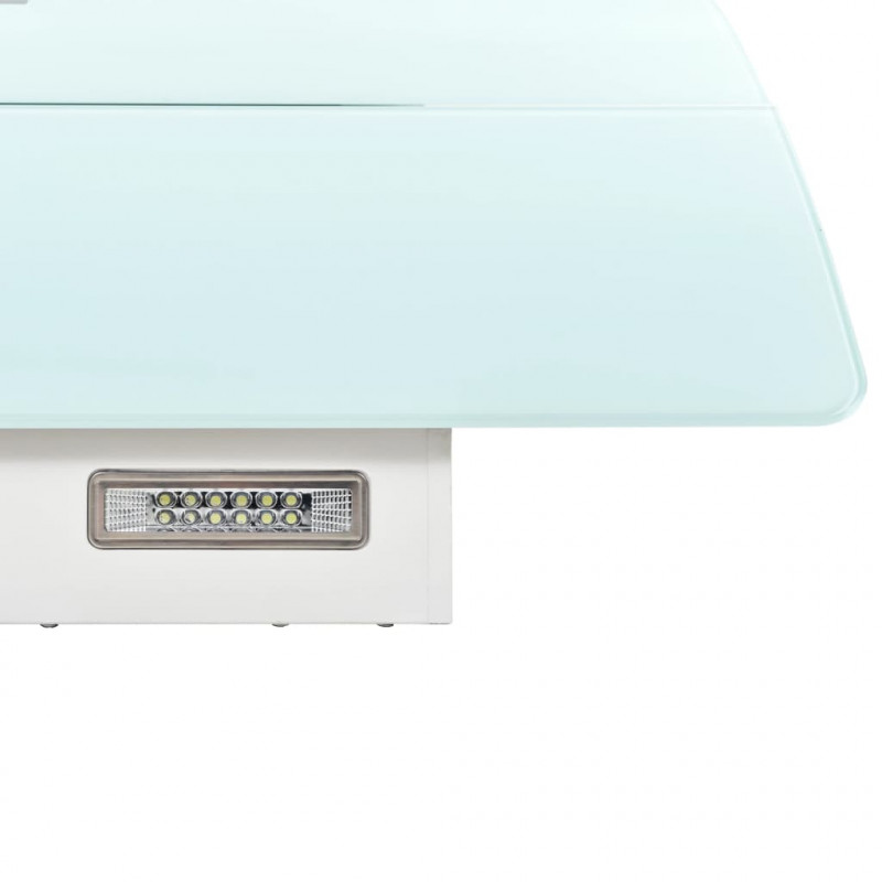 Ścienny okap kuchenny, stal nierdzewna, 756 m³/h, 90 cm, biały