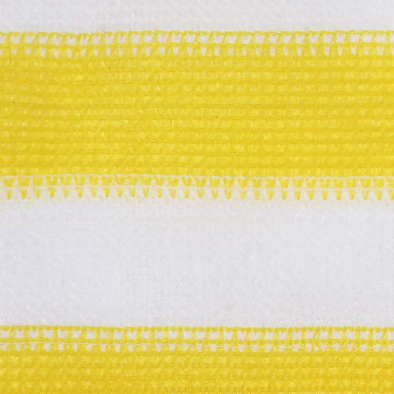 Parawan balkonowy, żółto-biały, 75x300 cm, HDPE