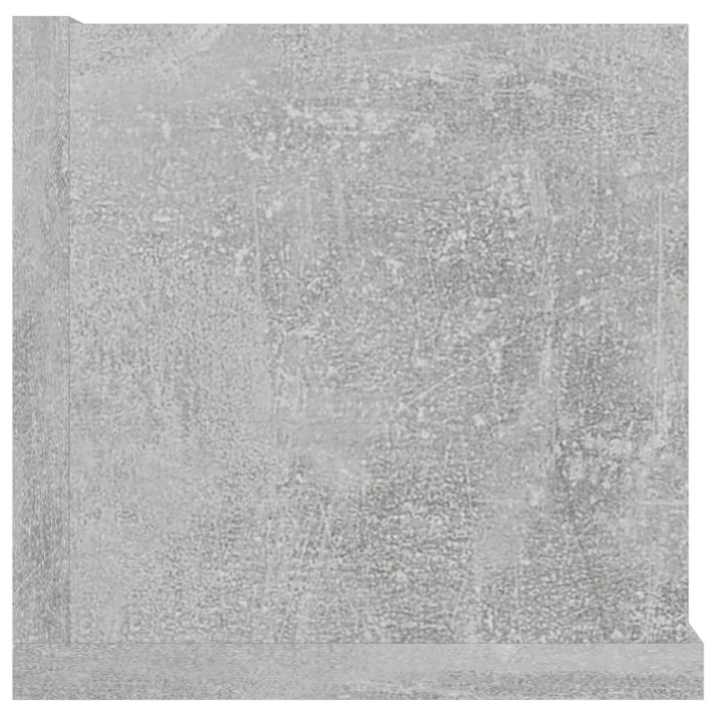 Półka ścienna na płyty CD, betonowa szarość, 100x18x18 cm